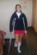 Richelle on crutches